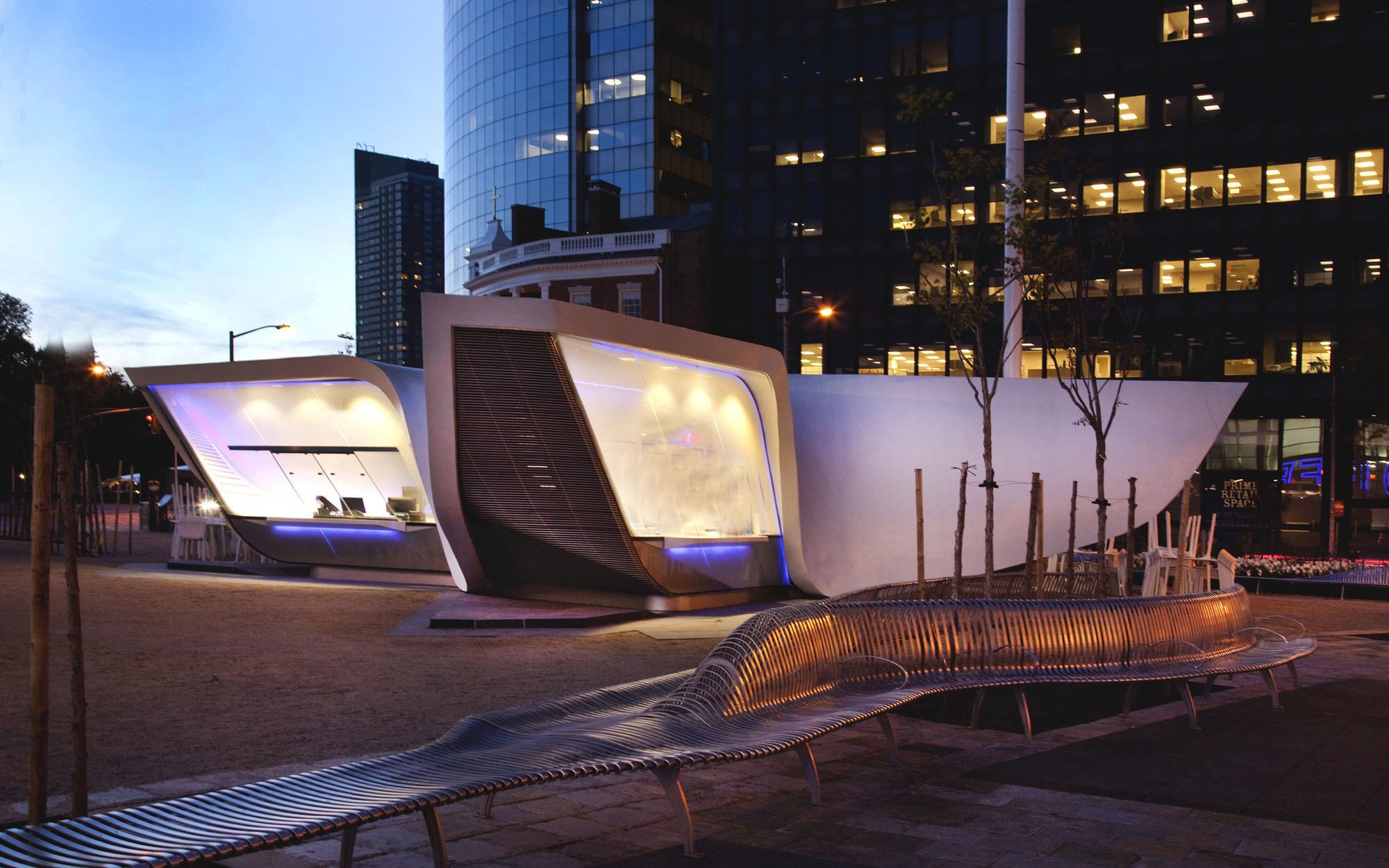 The New Amsterdam Plein & Pavilion in New York opens to the public