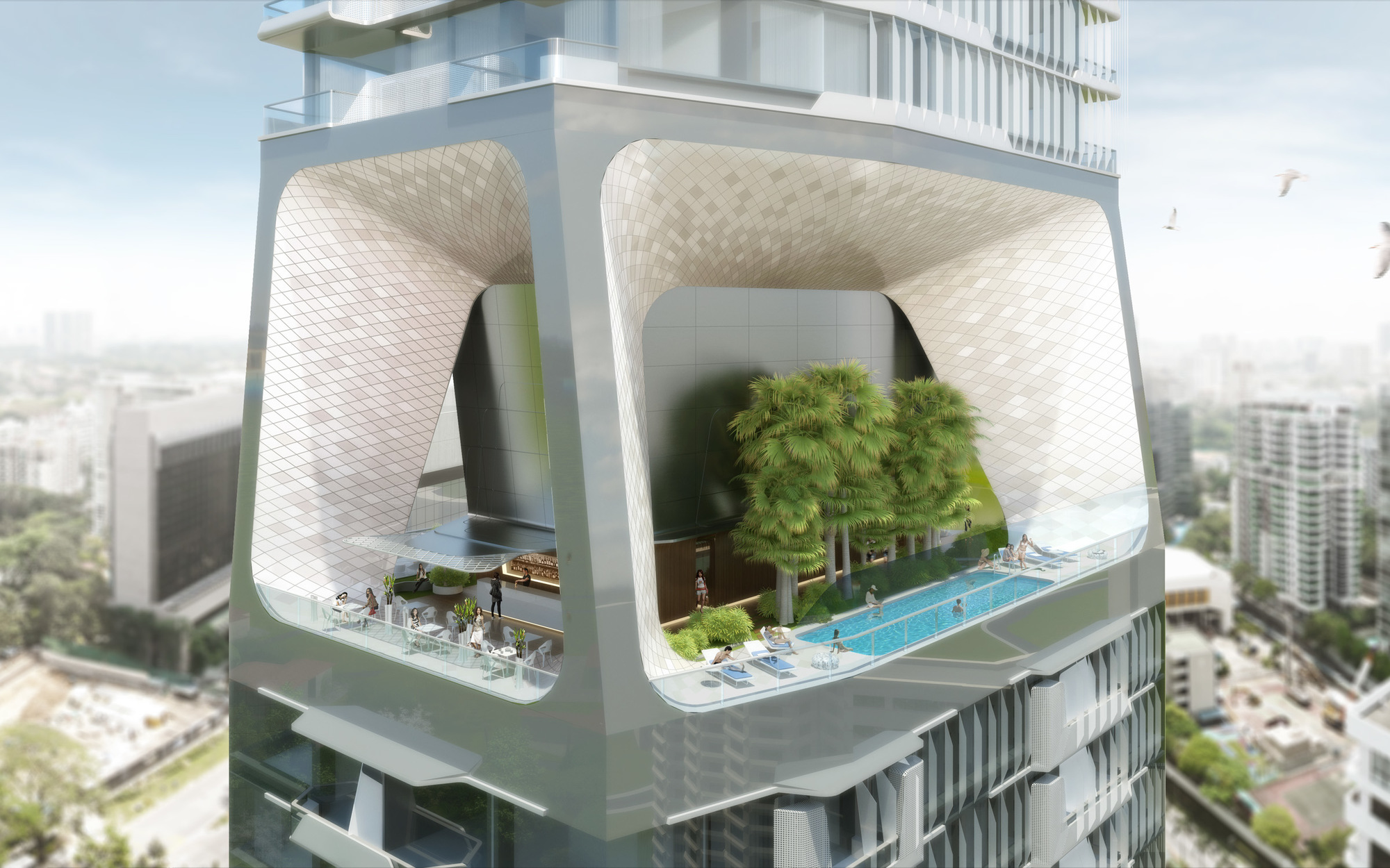 UNStudio's design for The Scotts Tower in Singapore unveiled