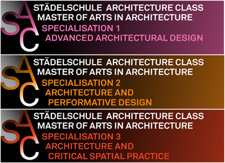 Städelschule Architecture Class welcome applications to the Master of Arts in Architecture programme. Deadline: 15 May 2012