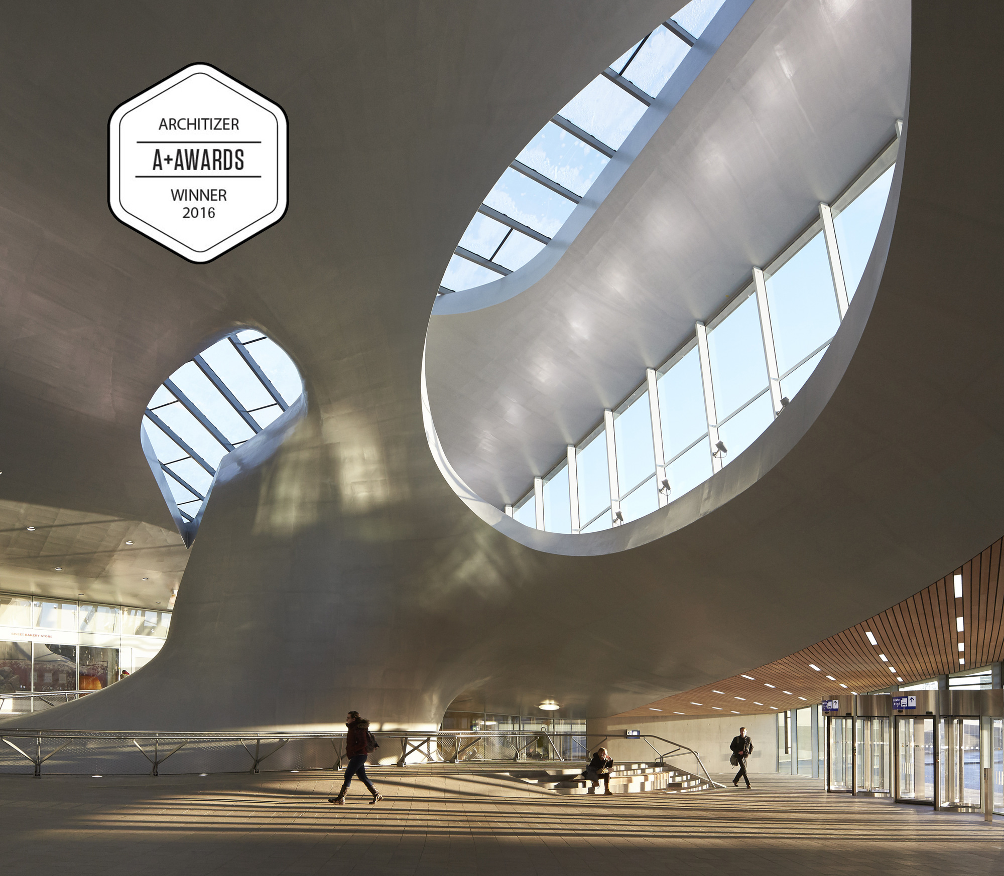 Arnhem Central Station wins Architizer A+ Award