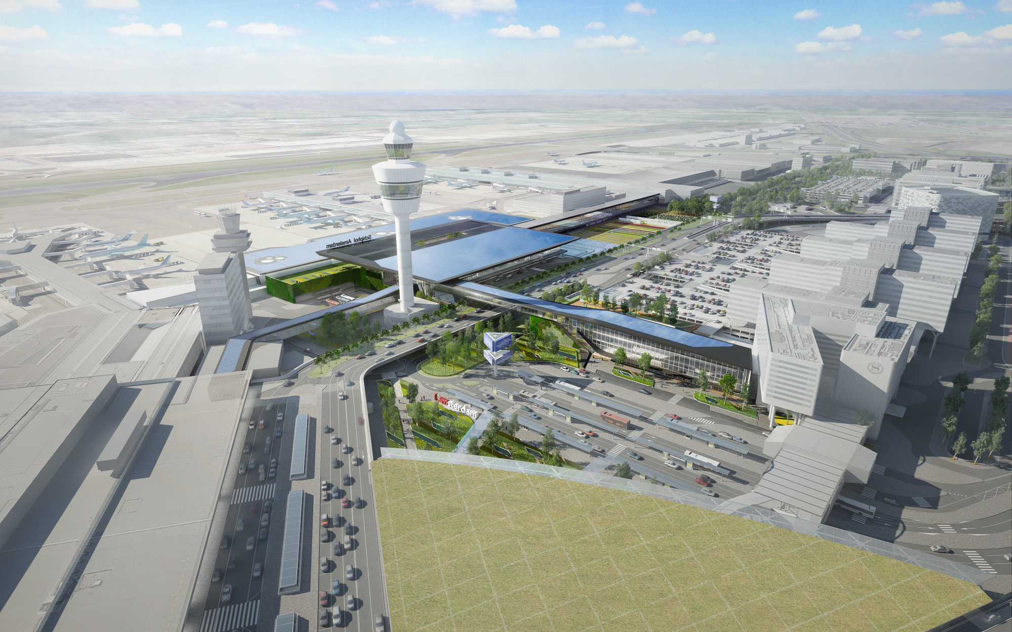 阿姆斯特丹史基浦机场——新航站楼竞赛设计