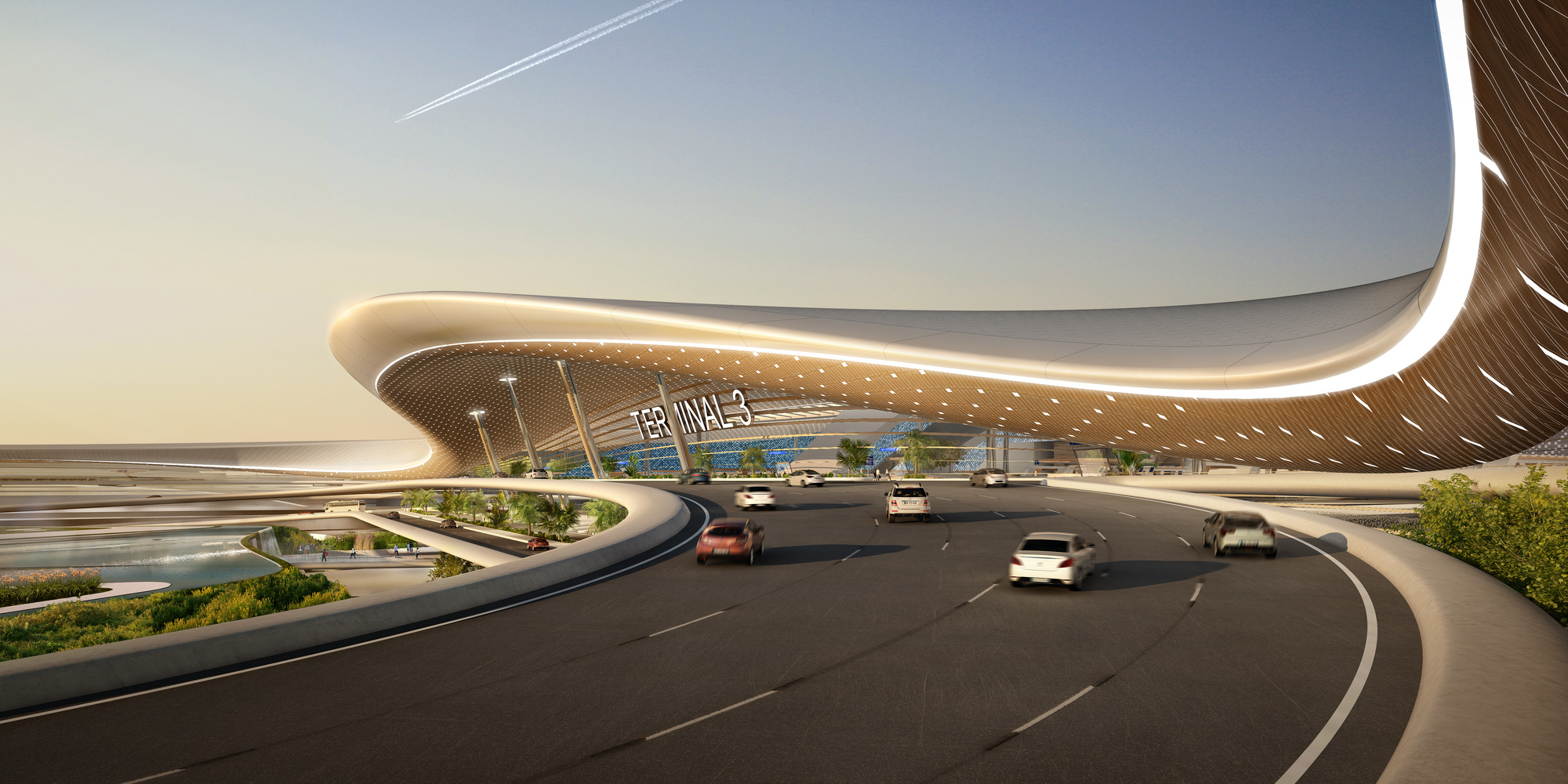 UNStudio/ Ben van Berkel propose innovative model for Terminal 3 of Taiwan Taoyuan International Airport