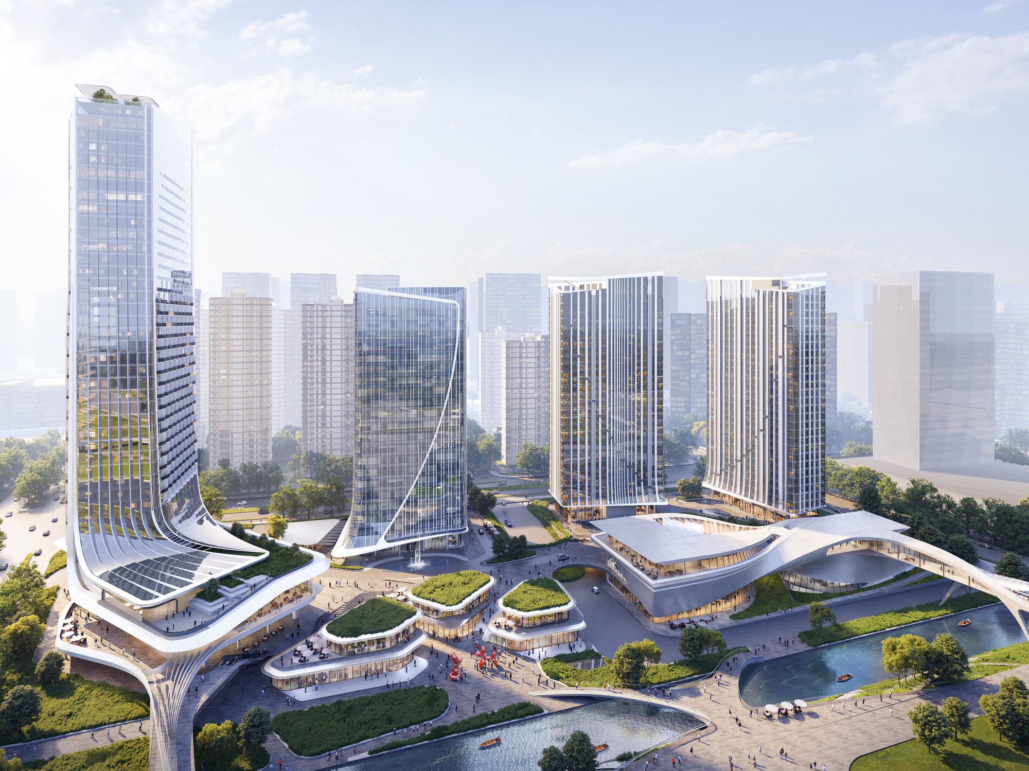 UNStudio designs mixed-use development in Nanjing where lifestyle, sustainable innovation and work come together