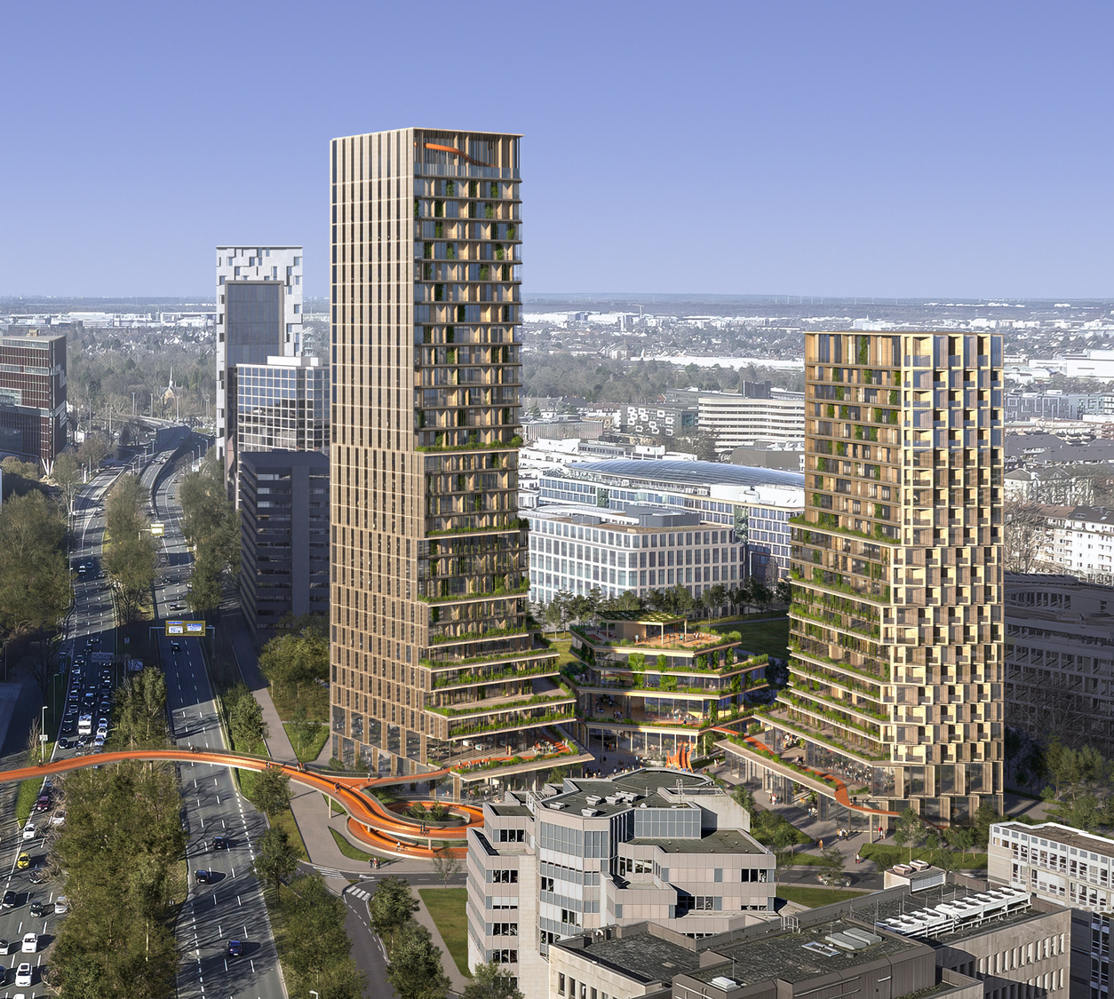 UNStudio’s proposal wins the competition for a new mixed-use development in Düsseldorf